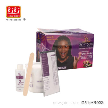 No-lye straightening professional relaxed straight hair. Hair Relaxer for Anti-Damage